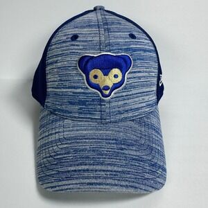 New Era Chicago Cubs Baseball Cap Hat Blue Heathered Fitted 39THIRTY